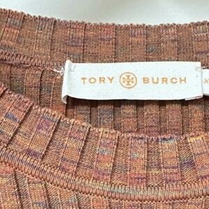 Tory Burch Multicolor Ribbed Sweater Midi Dress